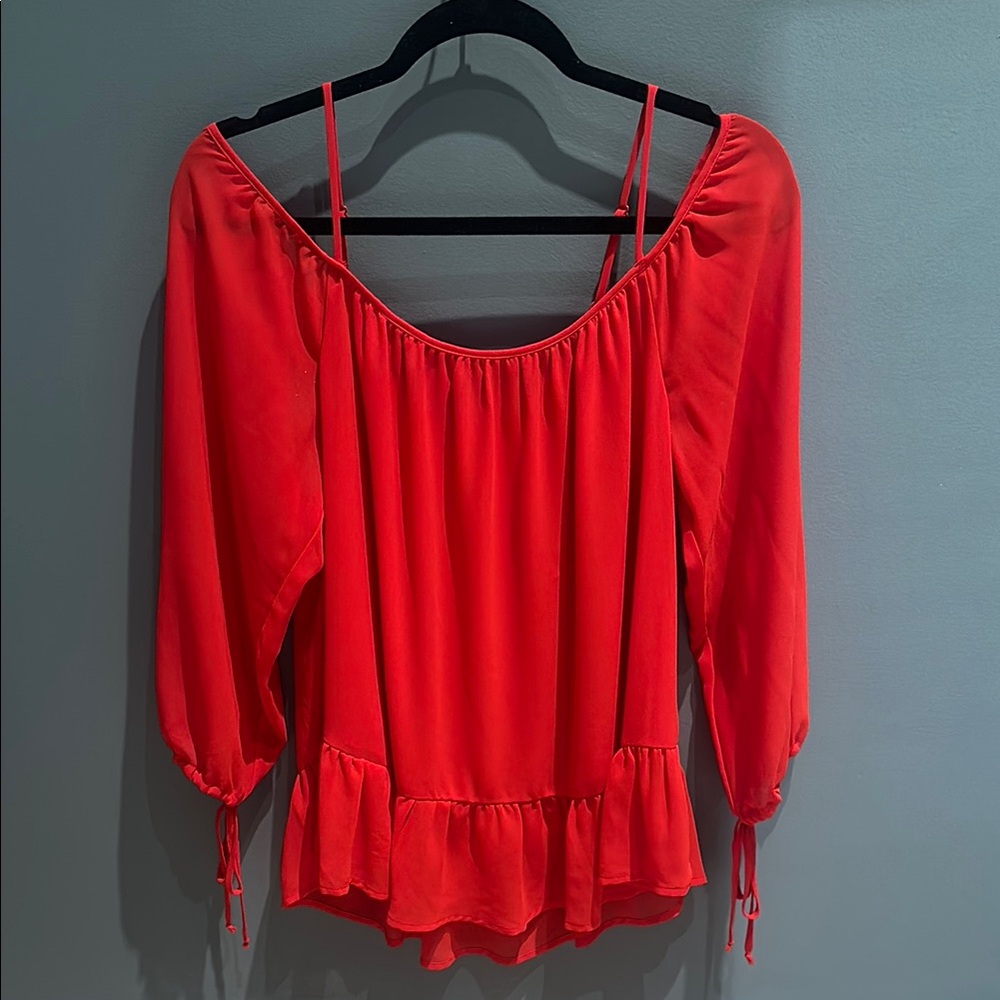 WAYF Elegant Red Women's Top